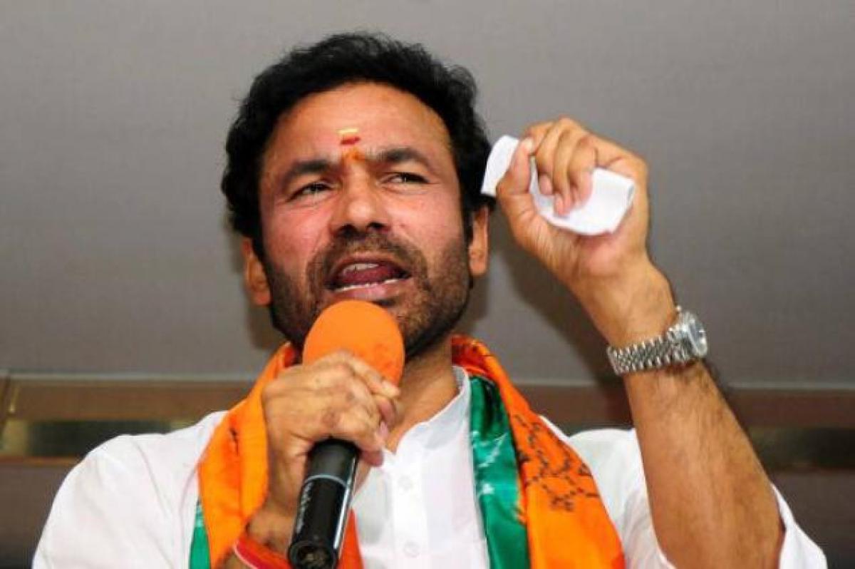 Kishan Reddy slams TRS over party defections